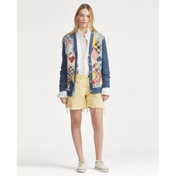 Ralph Lauren Quilted Patchwork Cardigan 